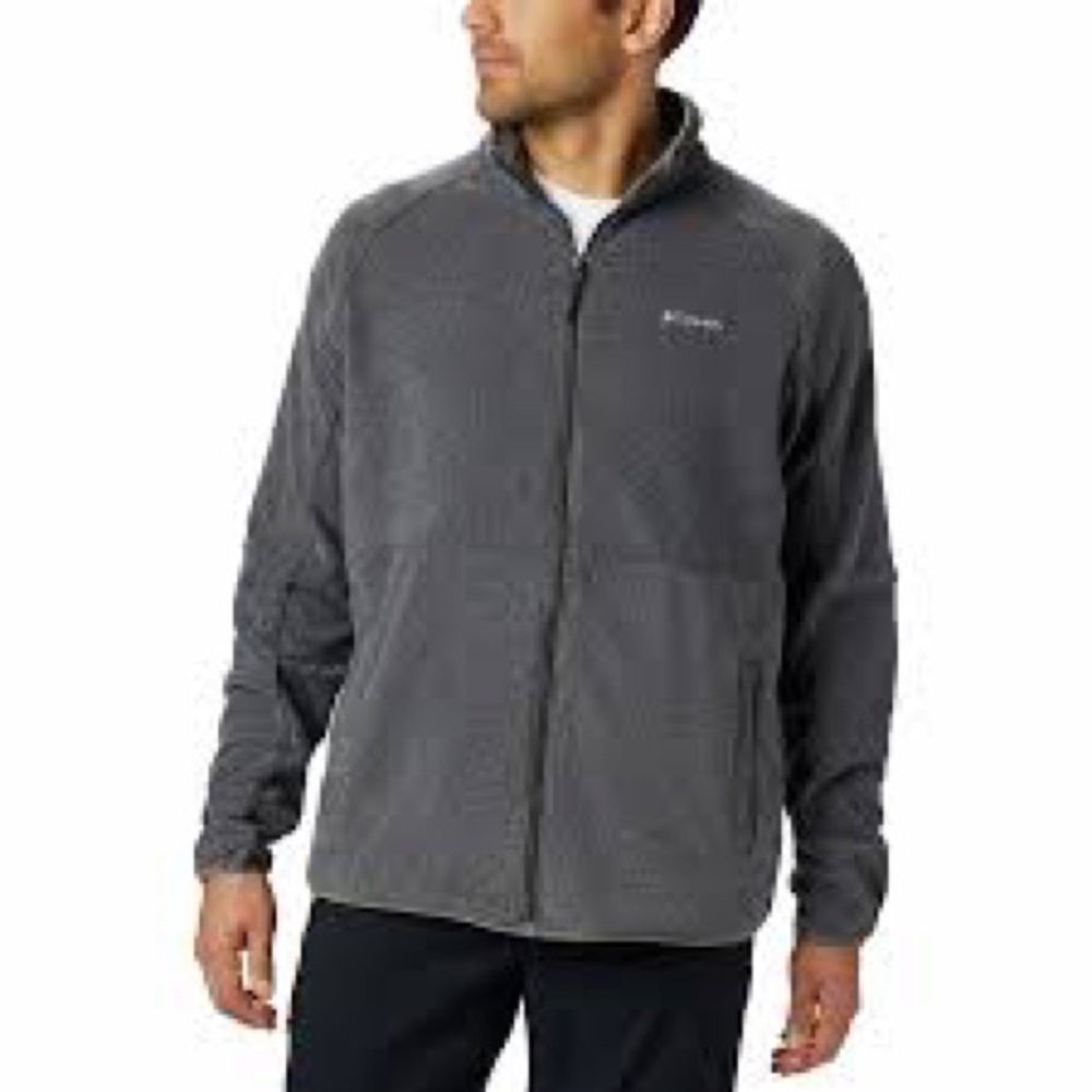 Columbia Gray Full Zip Fleece Jacket size Small
